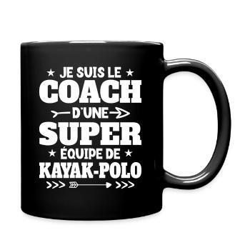 Super Coach Cadeau Pour Coach De Kayak-Polo - Mug uni - noir - Droite