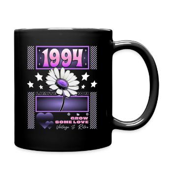 Retro Y2K Year 1994 Birthday Woman 30 Years - Full Colour Mug - black - Right