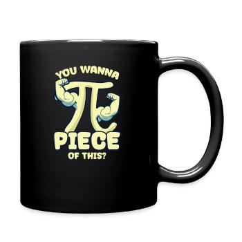 Pi Day You Wanna Pi Piece Of This - Full Colour Mug - black - Right