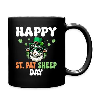 Irland Tag Schaf Witz St. Patrick's Day - Tasse einfarbig - Schwarz - Rechts