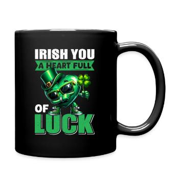 St Patrick's Day Ireland Happiness - Full Colour Mug - black - Right