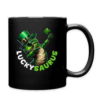 Fête de la Saint-Patrick Chance irlandaise Luckysaurus - Mug uni - noir - Droite