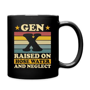 Humour Génération X - Mug uni - noir - Droite