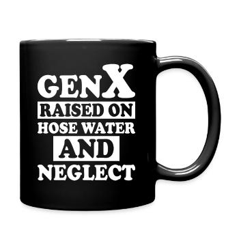 Generation X Humor - Tasse einfarbig - Schwarz - Rechts