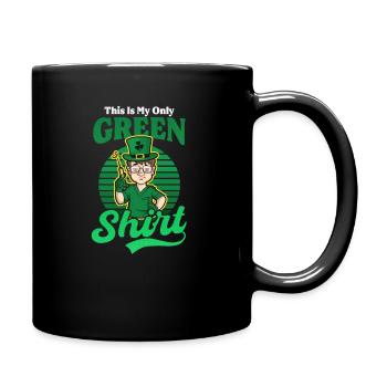 Infirmière de la Saint-Patrick ma seule tenue verte - Mug uni - noir - Droite