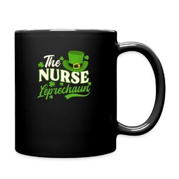 St Patricks Day infirmière l’infirmière lutin - Mug uni - noir - Droite