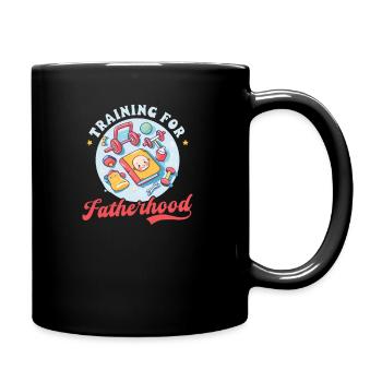 Future Dad Training für die Vaterschaft - Tasse einfarbig - Schwarz - Rechts