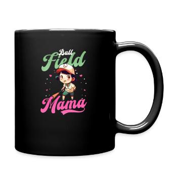 Baseball Maman Terrain De Balle Maman - Mug uni - noir - Droite