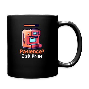 Patience pour l’impression 3D ? I Impression 3D - Mug uni - noir - Droite