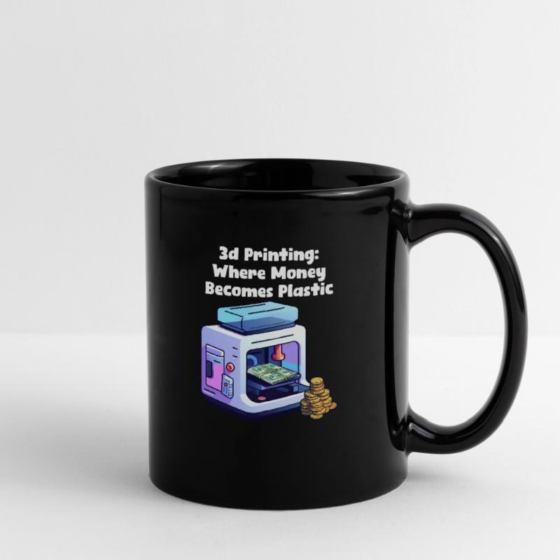 Impression 3D L’impression 3D L’argent devient plastique Mug uni