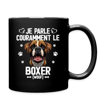 Parler Le Boxer Cadeau Humour Chien Boxer - Mug uni - noir - Droite