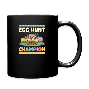 Cat Easter Egg Hunt Champion - Full Colour Mug - black - Right