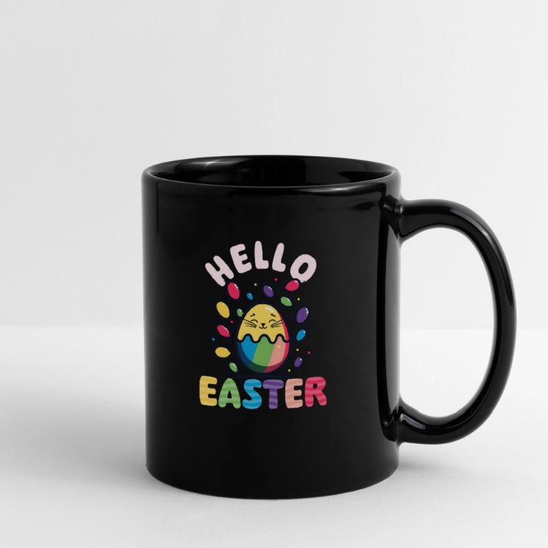 Cat Easter Hello Easter Full Colour Mug