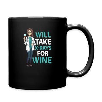 Le radiologue prendra des radiographies pour le vin - Mug uni - noir - Droite