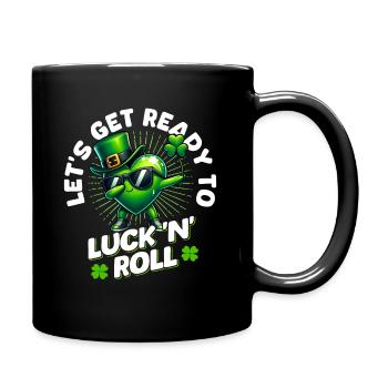 Fête de la Saint-Patrick Chance irlandaise Irlande Shamrock - Mug uni - noir - Droite