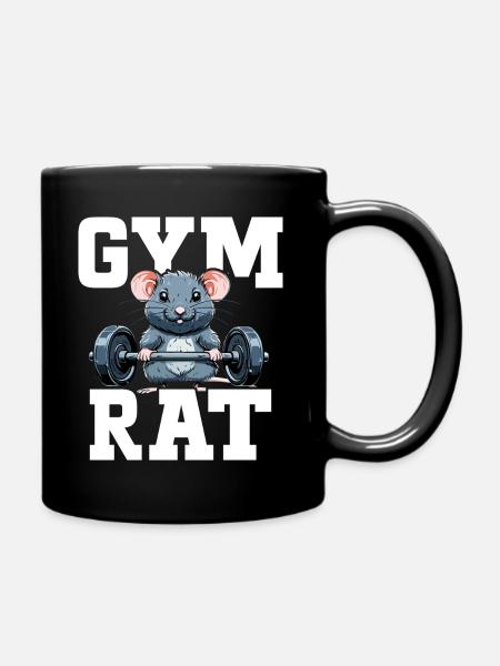 Gym Rat Muscu Humour Musculation Gym - Mug uni - noir