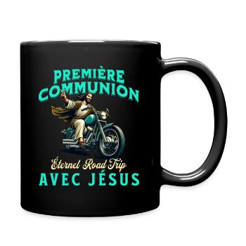 Jésus Humour Première Communion 1ère Communion - Mug uni - noir - Droite