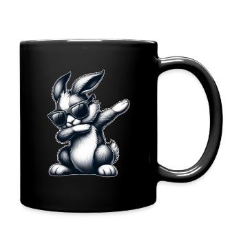Lapin Cool de Pâques Lapin de Pâques Dabbing - Mug uni - noir - Droite