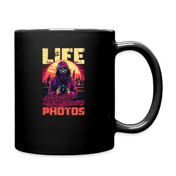 Photography Life Better Whet Taking Photos - Full Colour Mug - black - Right