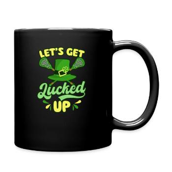 Crosse Fête de la Saint-Patrick Ayez de la chance - Mug uni - noir - Droite