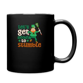 Lacrosse St. Patricks Day bereit zum Stolpern - Tasse einfarbig - Schwarz - Rechts