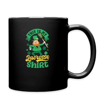 Crosse Saint-Patrick ma tenue de crosse porte-bonheur - Mug uni - noir - Droite