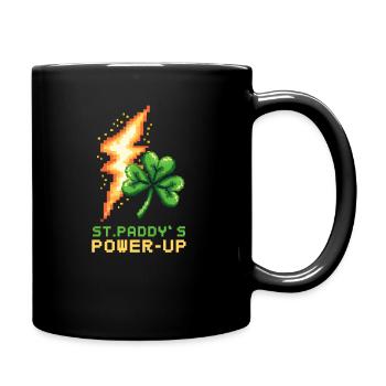 St. Patricks Day Gaming St. Paddy's Power-Up - Tasse einfarbig - Schwarz - Rechts