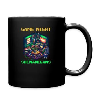 St. Patricks Day Spielabend Spielabend Schabernack - Tasse einfarbig - Schwarz - Rechts