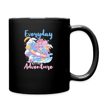 Kite Surfing Is An Adventure - Full Colour Mug - black - Right
