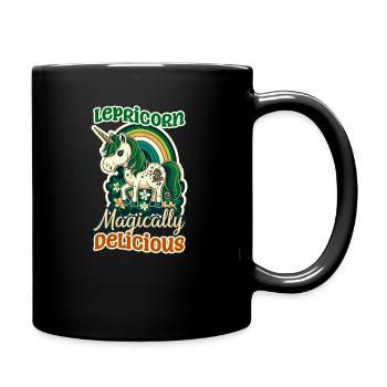 Irish Unicorn St Patricks Lepricorn Delicious - Full Colour Mug - black - Right