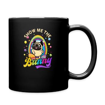 Christian Easter Show Me The Bunny Pug - Full Colour Mug - black - Right