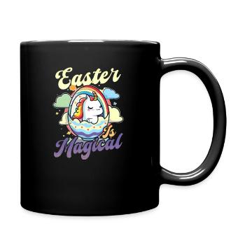 Pâques chrétienne Pâques est une licorne magique - Mug uni - noir - Droite