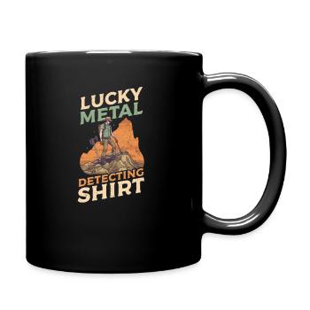 Metal Detecting Lucky Metal Detecting Outfit - Full Colour Mug - black - Right