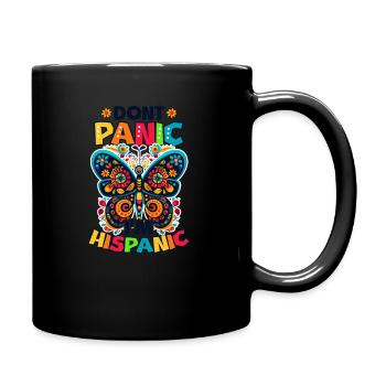 Amoureux du Mexique, ne paniquez pas, je suis hispanique - Mug uni - noir - Droite