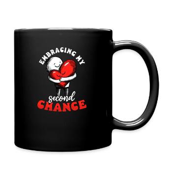 Schlaganfall-Überlebender nutzt meine zweite Chance - Tasse einfarbig - Schwarz - Rechts