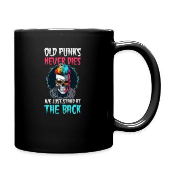 Rock Music Old Punks Stand At The Back - Full Colour Mug - black - Right