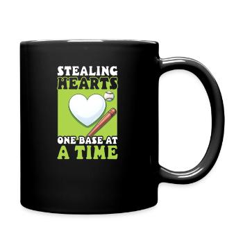 L’entraîneur de baseball vole les cœurs à l’heure - Mug uni - noir - Droite