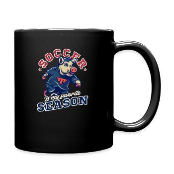 Soccer Coach Soccer Is Favorite Season - Full Colour Mug - black - Right