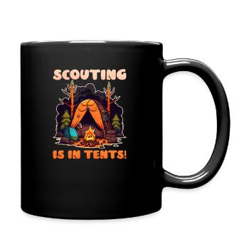 Scouting Scouting In Tents - Full Colour Mug - black - Right