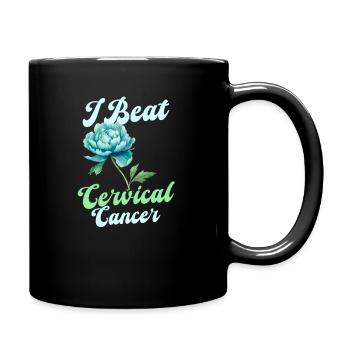 Sensibilisation au cancer du col de l’utérus I Vaincre le cancer du col de l’utérus - Mug uni - noir - Droite
