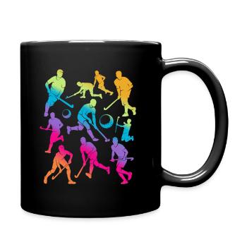 Hockey Joueur De Hockey Filles Hockey Sur Gazon Enfants - Mug uni - noir - Droite