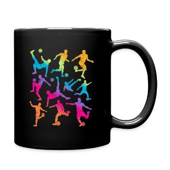 Soccer Soccer Girls Soccer Player Kids - Full Colour Mug - black - Right