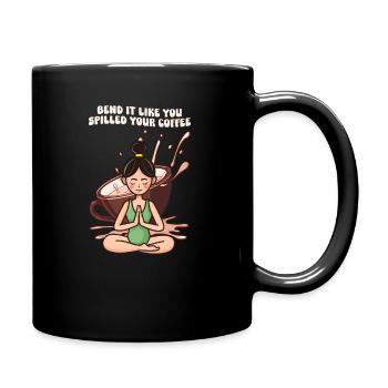 Yogalehrer: Biege es, als hättest du deinen Sarg verschüttet - Tasse einfarbig - Schwarz - Rechts