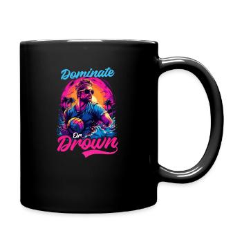 Le water-polo domine ou se noie - Mug uni - noir - Droite