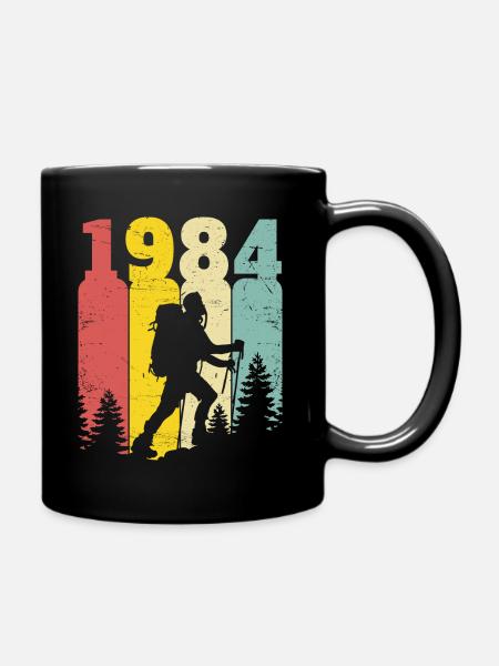 Rétro Année 1984 Randonneur 40 Ans Anniversaire - Mug uni - noir
