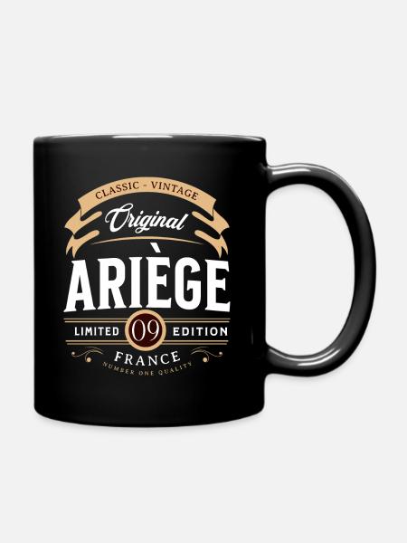 Vintage Ariège Département France - Mug uni - noir