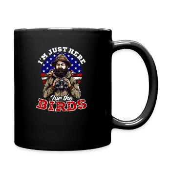 Birdwatcher ici pour les oiseaux - Mug uni - noir - Droite