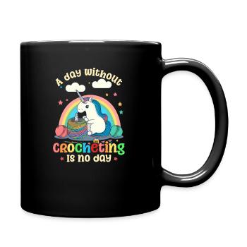 Journée du crochet sans crochet Pas de journée - Mug uni - noir - Droite