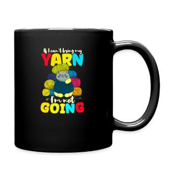 Le crochet ne peut pas apporter le fil ne viendra pas - Mug uni - noir - Droite