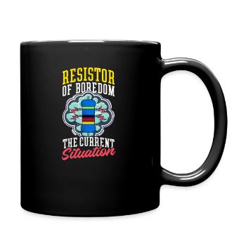 Elektrotechnik Widerstand der Langeweile - Tasse einfarbig - Schwarz - Rechts